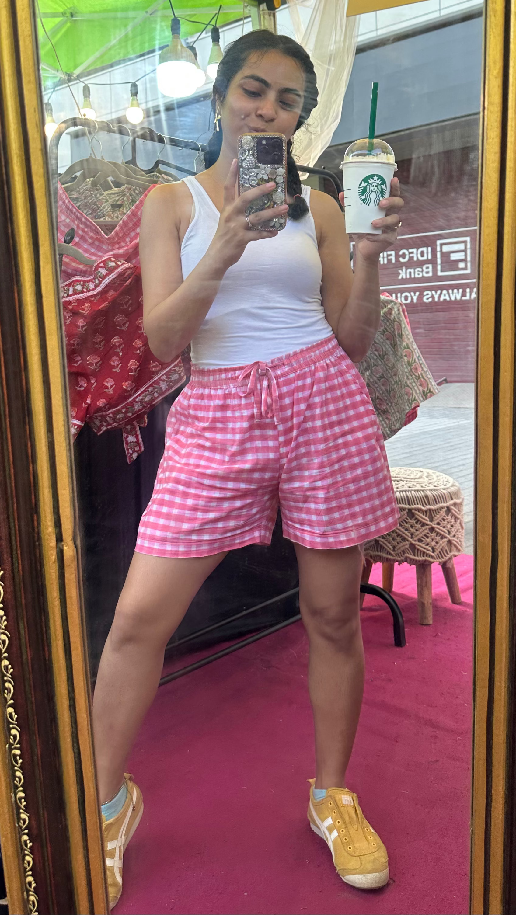 The Cupcake Shorts — Handblock Printed 100% Cotton Shorts
