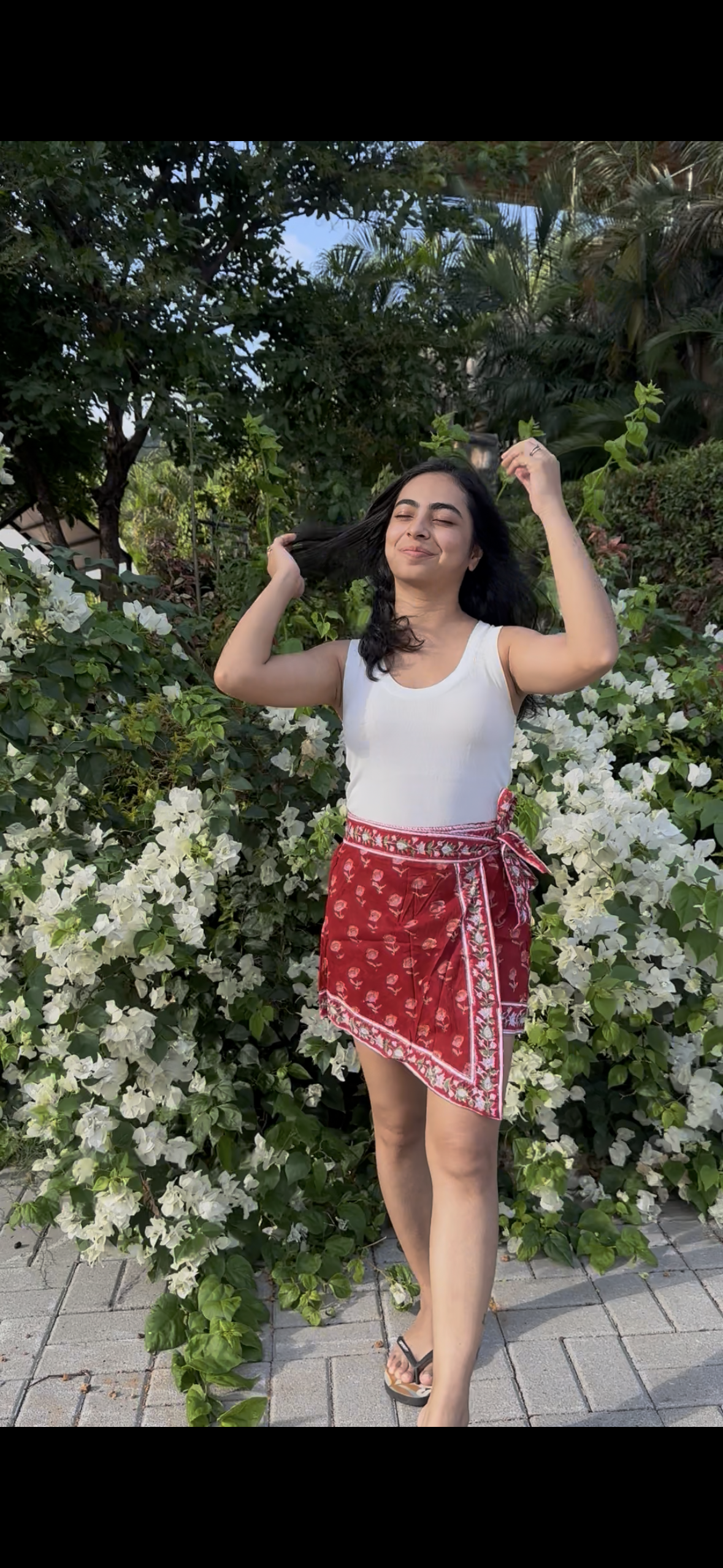 The Chikka Skort - Handblock Printed Cotton Skort