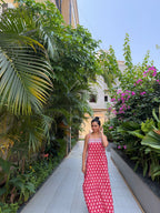 Mira - Handblock Printed Cotton Dress - Long