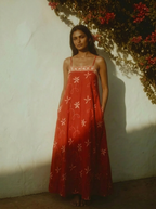 Fira - Handblock Printed Cotton Dress - Long