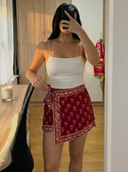 The Chikka Skort - Handblock Printed Cotton Skort